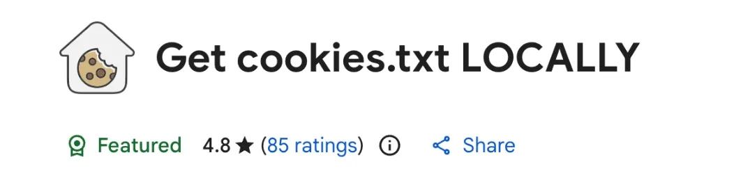 Get cookies.txt LOCALLY Chrome extension